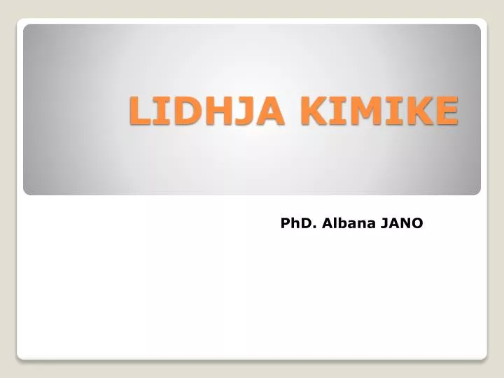 lidhja kimike