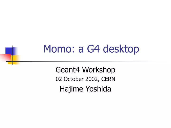 momo a g4 desktop
