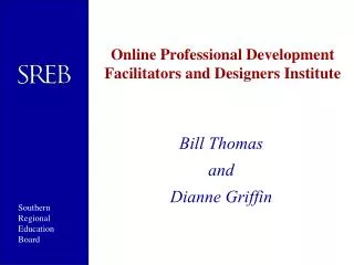 Online Professional Development Facilitators and Designers Institute