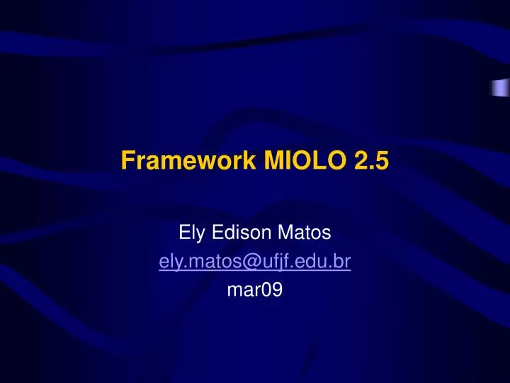 framework miolo 2 5