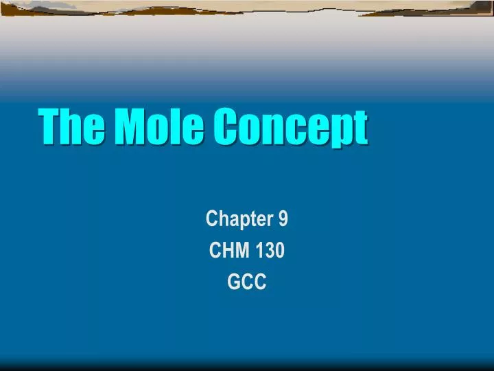 the mole concept