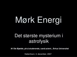 m rk energi