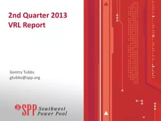 2nd Quarter 2013 VRL Report