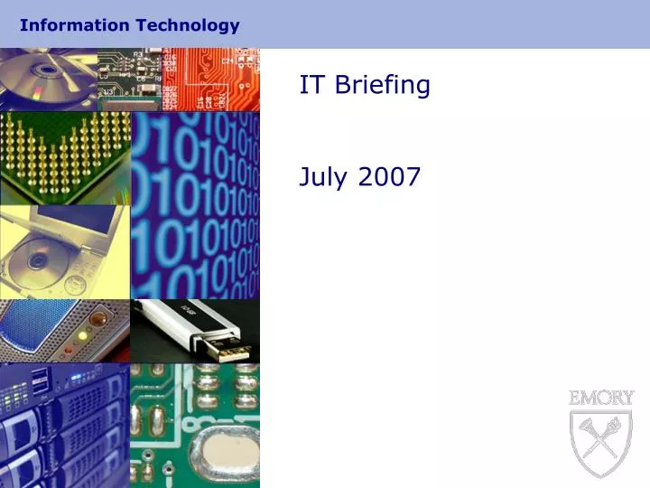 it briefing