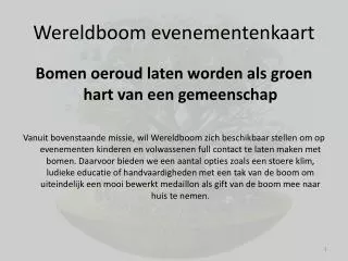 wereldboom evenementenkaart