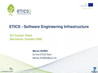 ETICS - Software Engineering Infrastructure