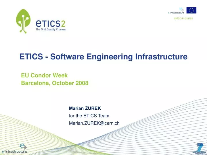 etics software engineering infrastructure