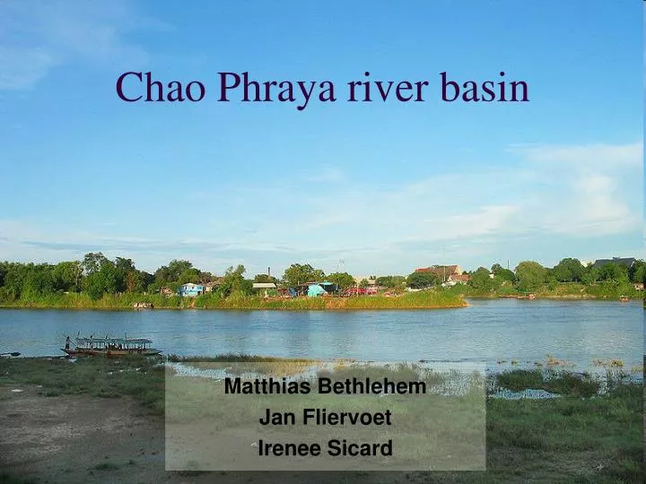 chao phraya river basin