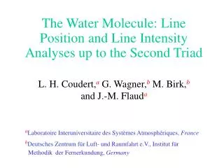 The Water Molecule: Line Position and Line Intensity Analyses up to the Second Triad
