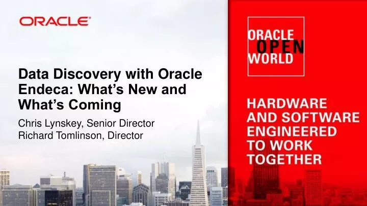 data discovery with oracle endeca what s new and what s coming