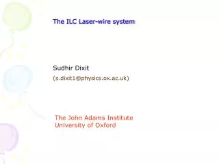 The ILC Laser-wire system