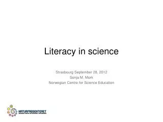 Literacy in science