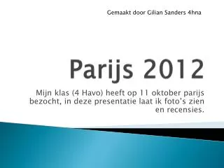 parijs 2012