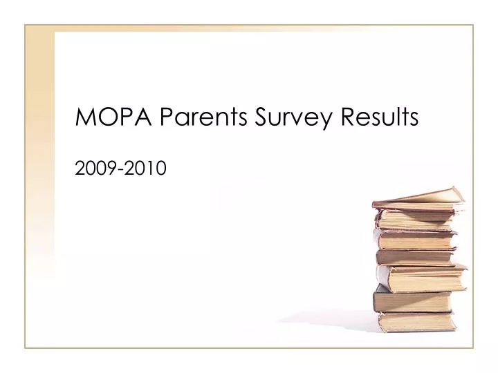mopa parents survey results