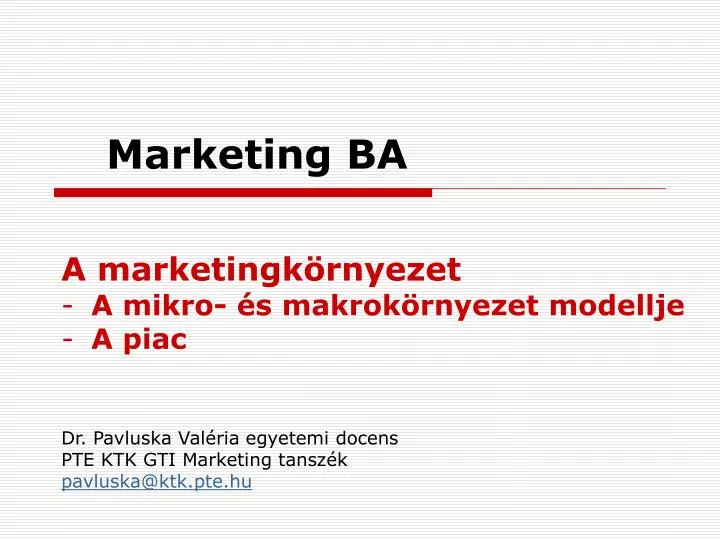 marketing ba