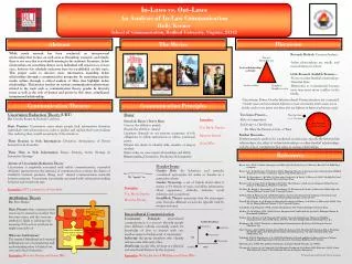 In-Laws vs. Out-Laws An Analysis of In-Law Communication Holly Keener