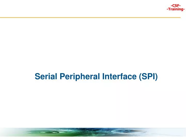 serial peripheral interface spi
