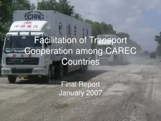 Facilitation of Transport Cooperation among CAREC Countries