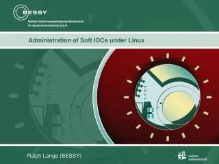 Administration of Soft IOCs under Linux