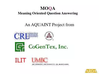 MO Q A Meaning Oriented Question Answering