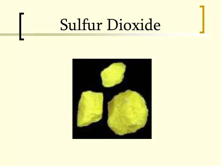 sulfur dioxide