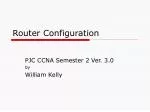 Router Configuration - slide 1