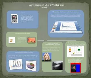 Adventures in CSE 3 Winter 2010