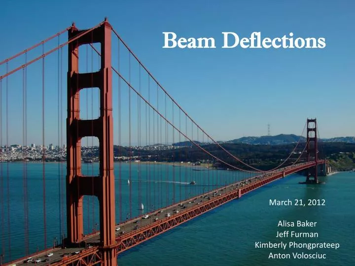beam deflections