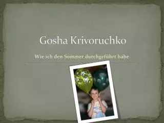 gosha krivoruchko