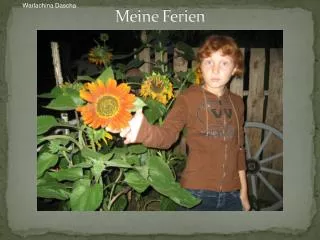meine ferien