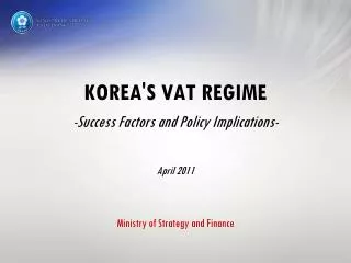 KOREA's VAT Introduction