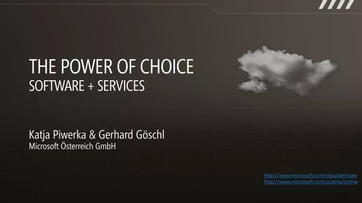the power of choice software services