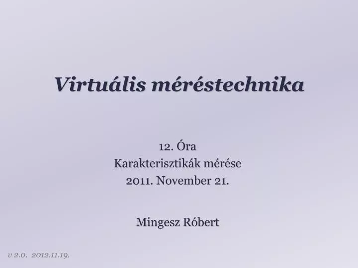 virtu lis m r stechnika