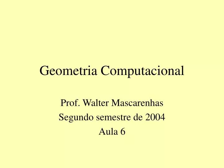 geometria computacional