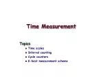 Time Measurement - slide 1