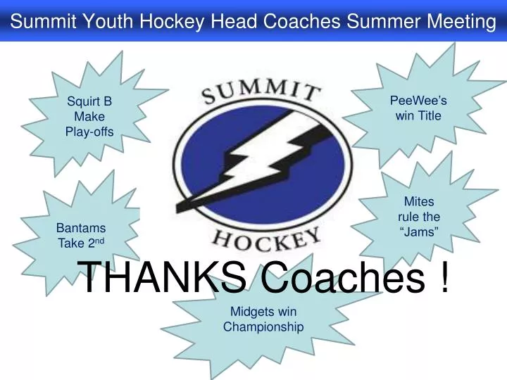 summit youth hockey head coaches summer meeting