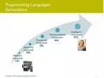 PPT - Generations of Programming Languages PowerPoint Presentation ...
