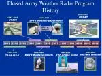 Phased Array Weather Radar Program History - slide 1