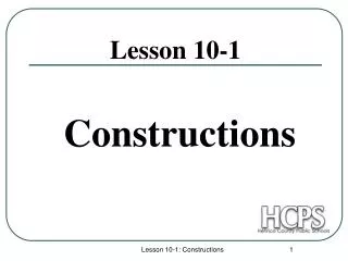 Lesson 10-1