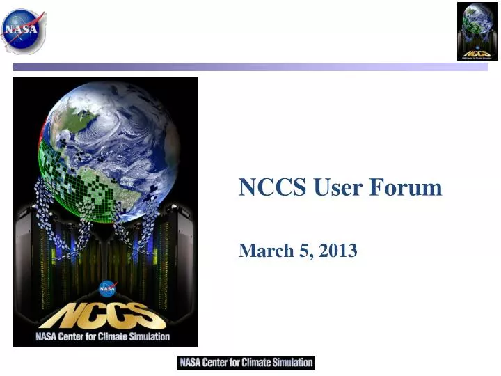 nccs user forum march 5 2013