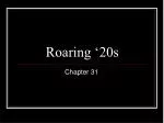 Roaring ‘20s - slide 1