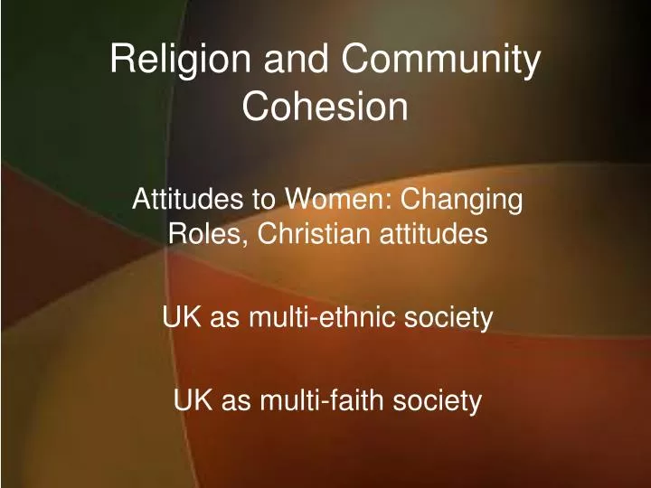 religion and community cohesion