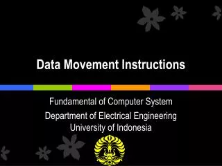 Data Movement Instructions
