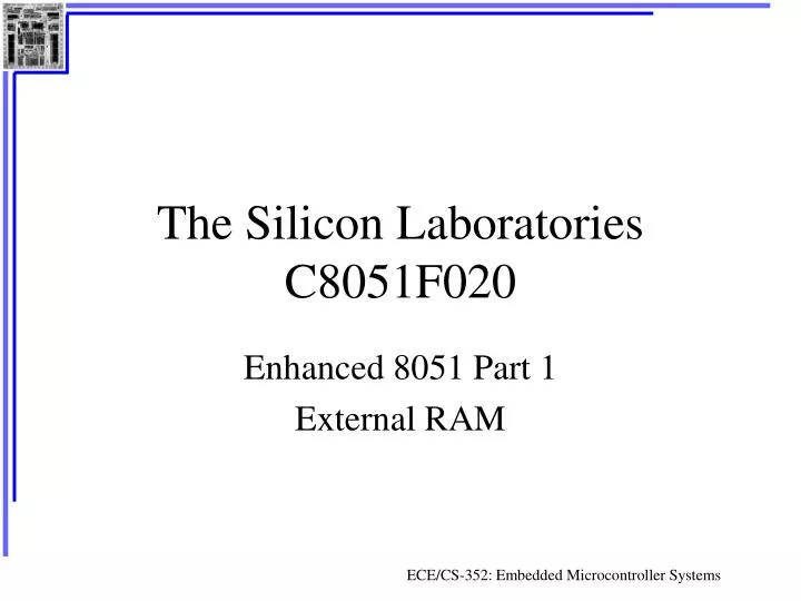 the silicon laboratories c8051f020