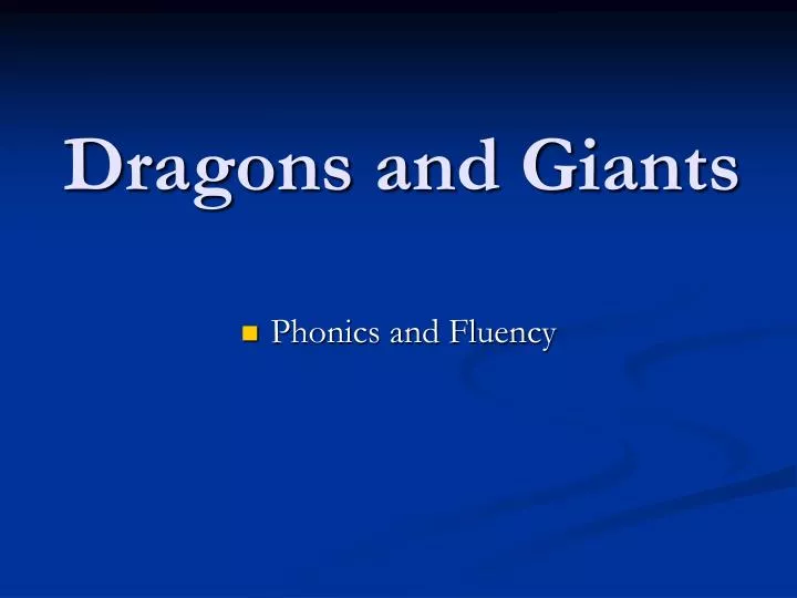 dragons and giants