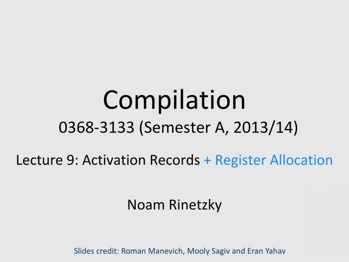 compilation 0368 3133 semester a 2013 14