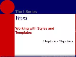 Working with Styles and Templates