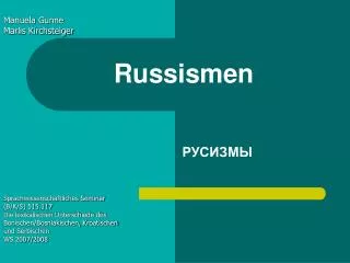 russismen