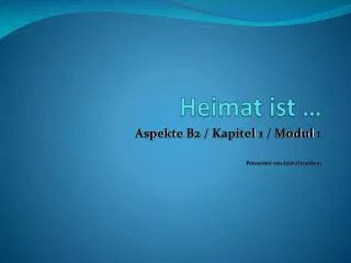 heimat ist