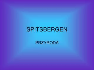 spitsbergen